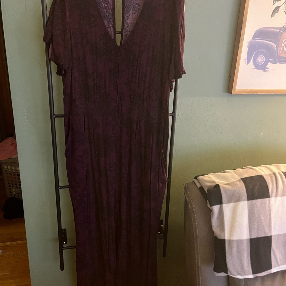 Torrid maroon jumpsuit